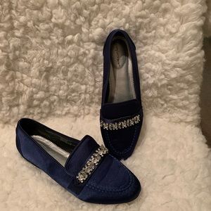 Blue loafers